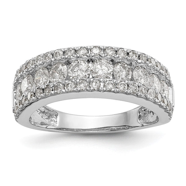 14K White Gold 1.5 Carat Full Diamond Eternity Band Ring