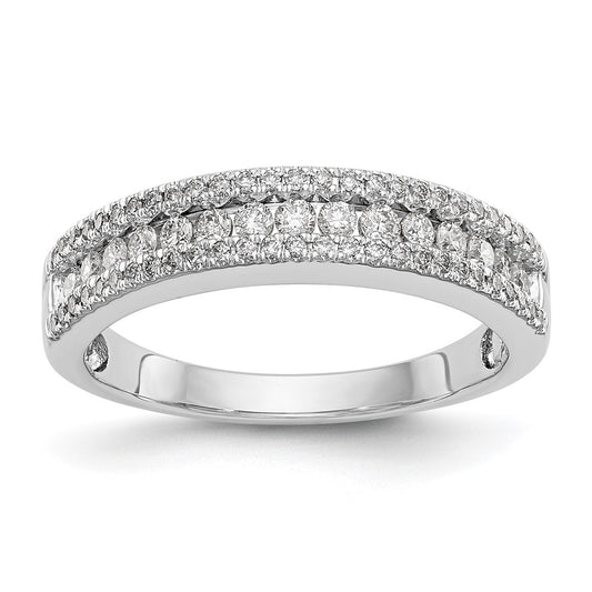 Buy Exclusive 14K White Gold 1/2 Carat Diamond Eternity Band - Stylish Luxury