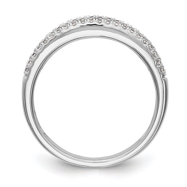 14K White Gold Diamond Band Ring, 5/8 Carat