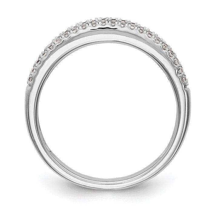 Exclusive 14K White Gold Diamond Band, 5/8 Carat - Stylish Luxury Ring-2