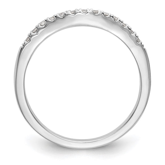 Exclusive 14K White Gold Wedding Band Set with 1/3 Carat Diamonds - Affordable Value