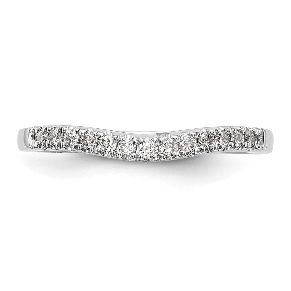 Exclusive 14K White Gold Wedding Band Set with 1/3 Carat Diamonds - Affordable Value