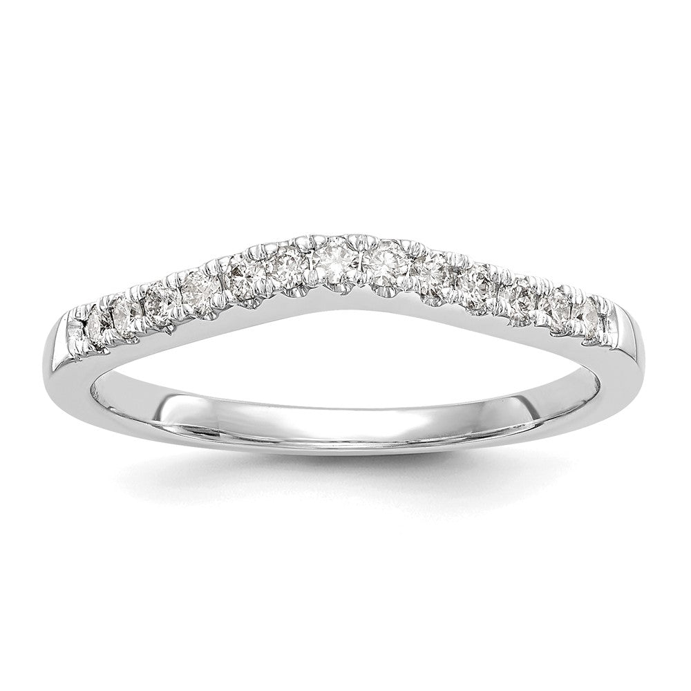 Exclusive 14K White Gold Wedding Band Set with 1/3 Carat Diamonds - Affordable Value