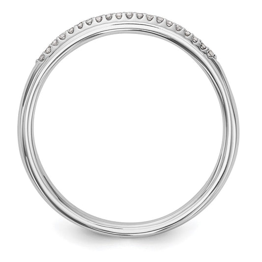 Buy Exclusive 14K White Gold Diamond Wedding Band, 1/20 Carat, Stylish Value