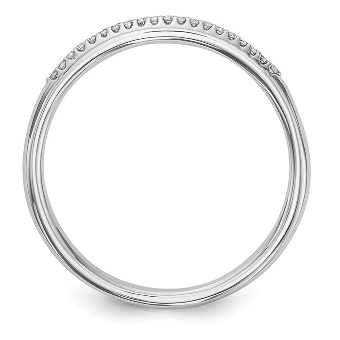 Buy Exclusive 14K White Gold Diamond Wedding Band, 1/20 Carat, Stylish Value-2