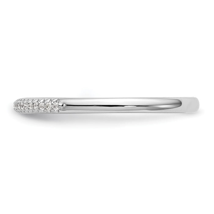 Buy Exclusive 14K White Gold Diamond Wedding Band, 1/20 Carat, Stylish Value-3