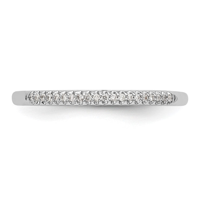 Buy Exclusive 14K White Gold Diamond Wedding Band, 1/20 Carat, Stylish Value-4