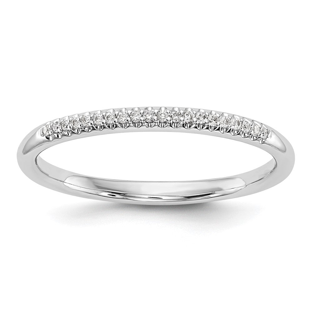 Buy Exclusive 14K White Gold Diamond Wedding Band, 1/20 Carat, Stylish Value