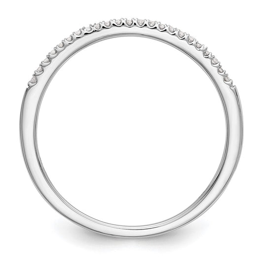Buy Stylish 14K White Gold Diamond Wedding Band, 1/10 Carat Total Weight