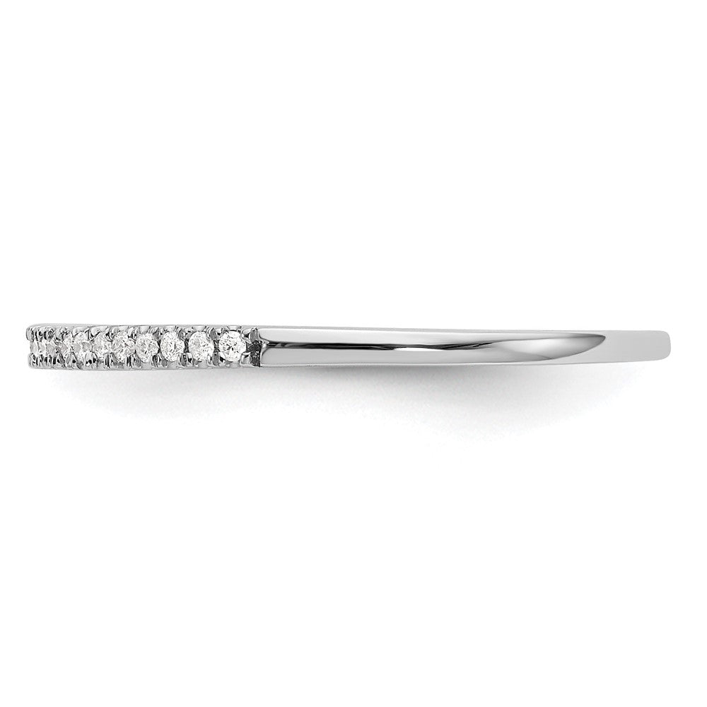 Buy Stylish 14K White Gold Diamond Wedding Band, 1/10 Carat Total Weight