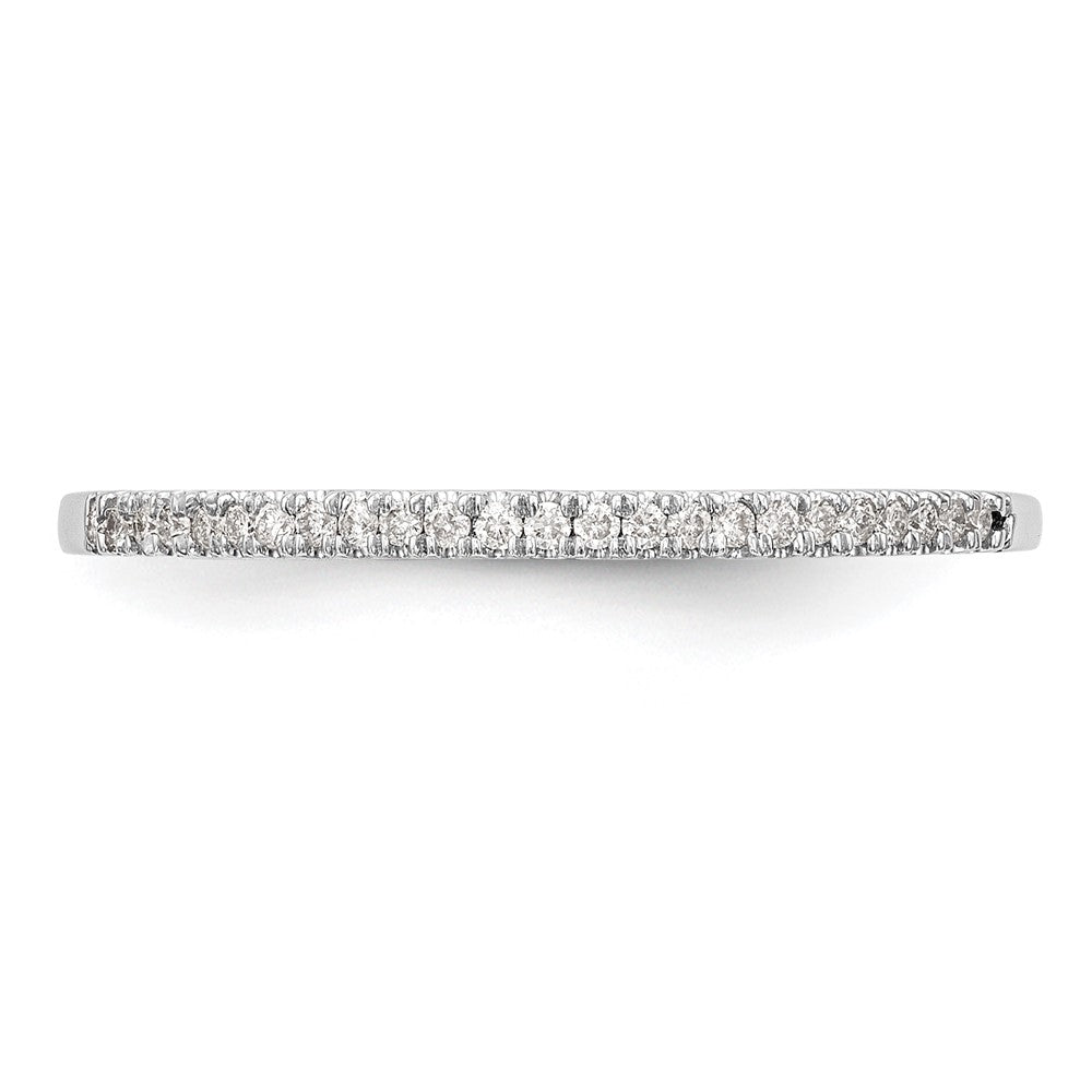 Buy Stylish 14K White Gold Diamond Wedding Band, 1/10 Carat Total Weight