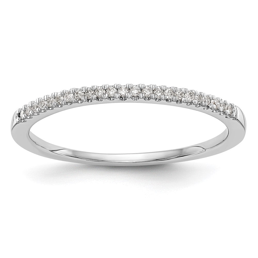 Buy Stylish 14K White Gold Diamond Wedding Band, 1/10 Carat Total Weight