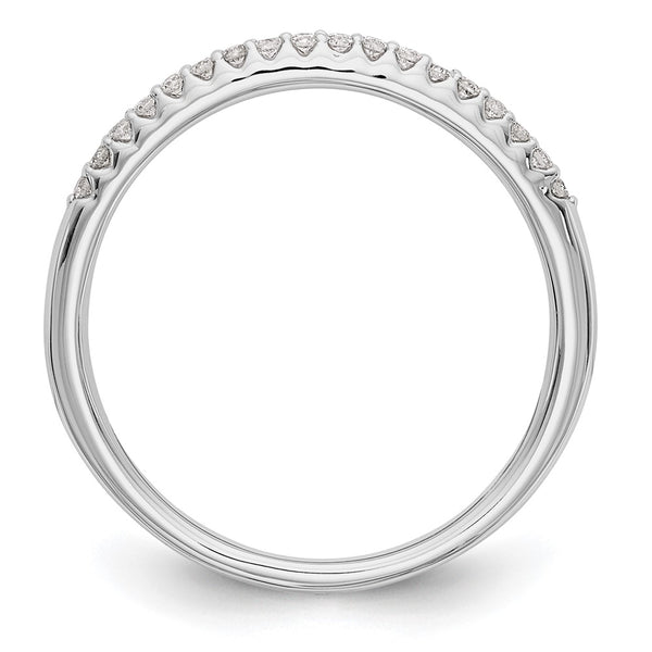 14K White Gold Wedding Band Set with 1/8 Carat Diamonds - Style GR1-1035251