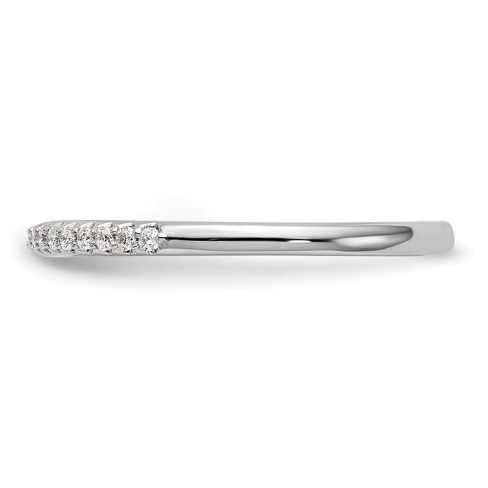 Buy Exclusive 14K White Gold Wedding Band Set with 1/8 Carat Diamonds - Stylish Value-3