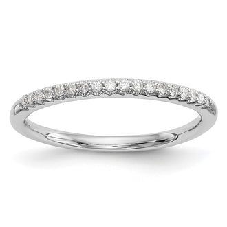 Buy Exclusive 14K White Gold Wedding Band Set with 1/8 Carat Diamonds - Stylish Value