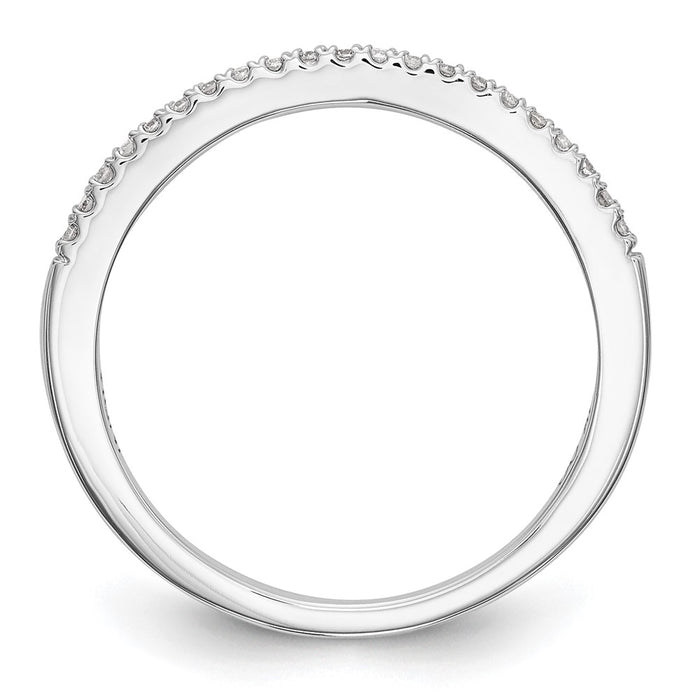 Order Stylish 14K White Gold Wedding Band Set with 1/6 Carat Diamonds-2