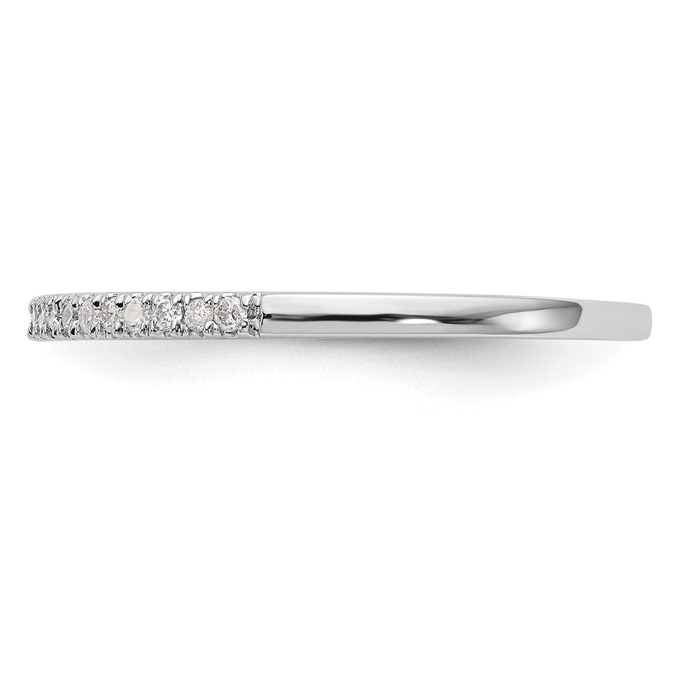 Order Stylish 14K White Gold Wedding Band Set with 1/6 Carat Diamonds
