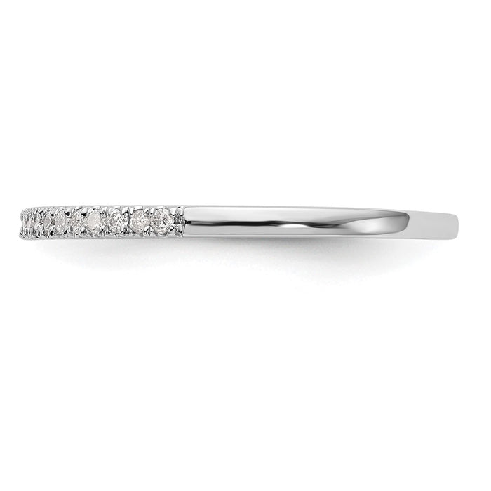 Order Stylish 14K White Gold Wedding Band Set with 1/6 Carat Diamonds-3