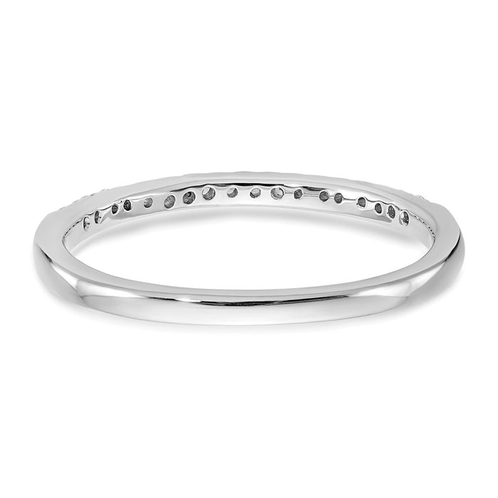 Order Stylish 14K White Gold Wedding Band Set with 1/6 Carat Diamonds-5
