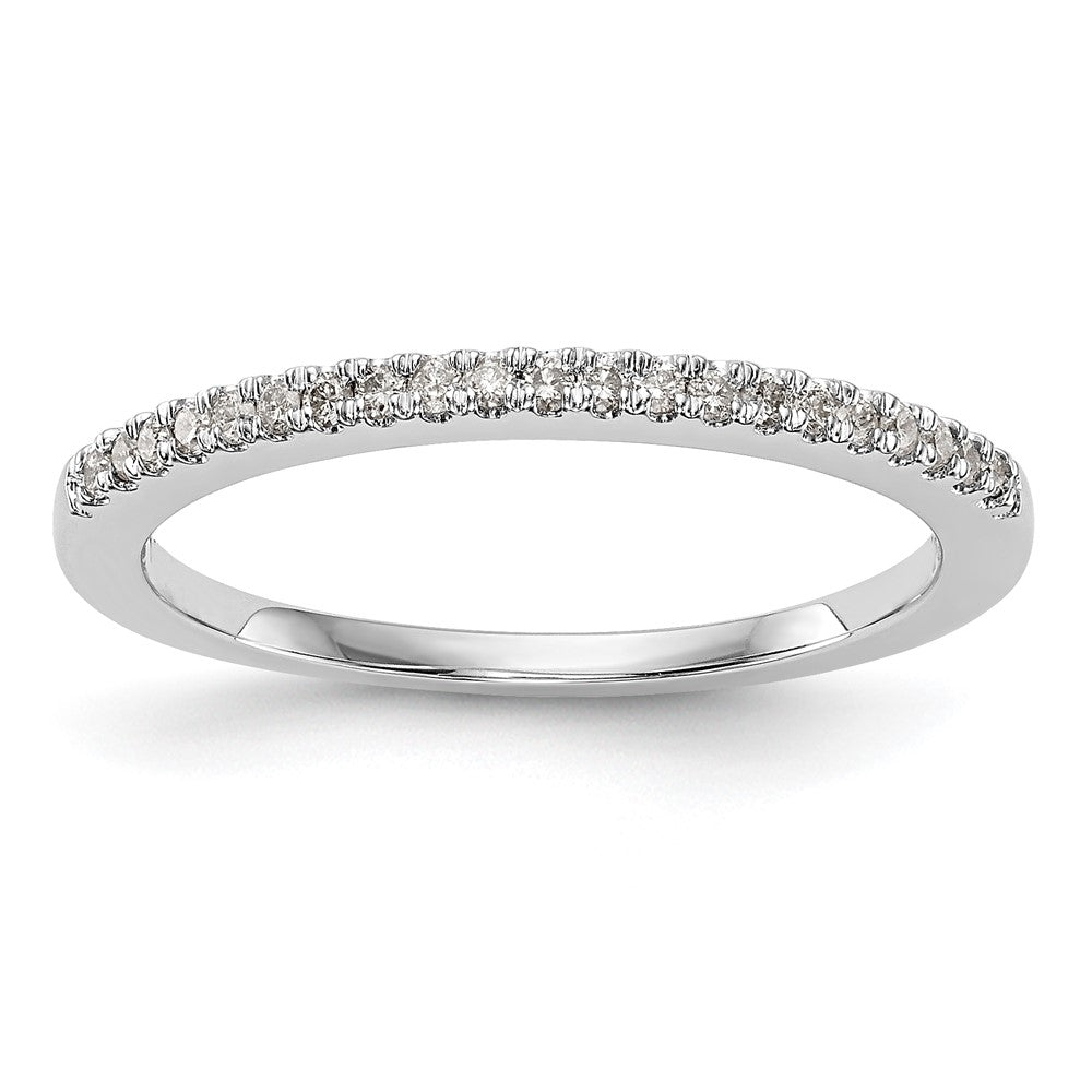 Order Stylish 14K White Gold Wedding Band Set with 1/6 Carat Diamonds