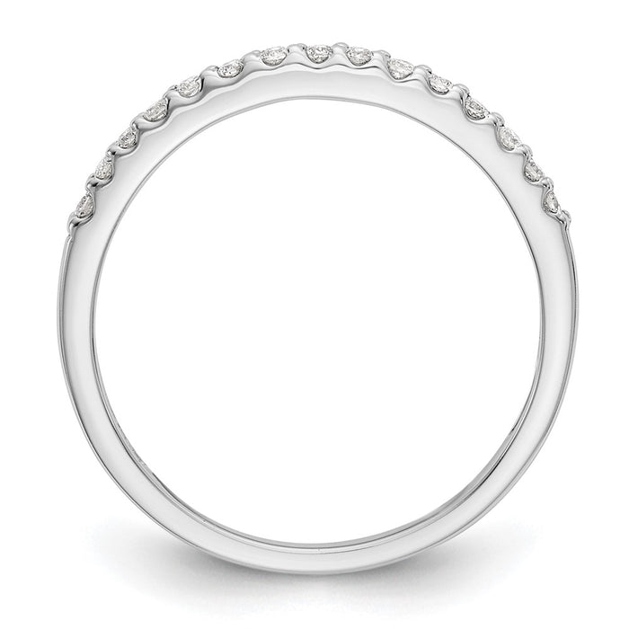 Buy Exclusive 14K White Gold Wedding Band Set with 1/8 Carat Diamonds - Stylish Value-2