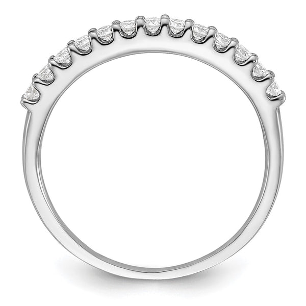 14K White Gold Wedding Band Set - 1/4 Carat Diamonds