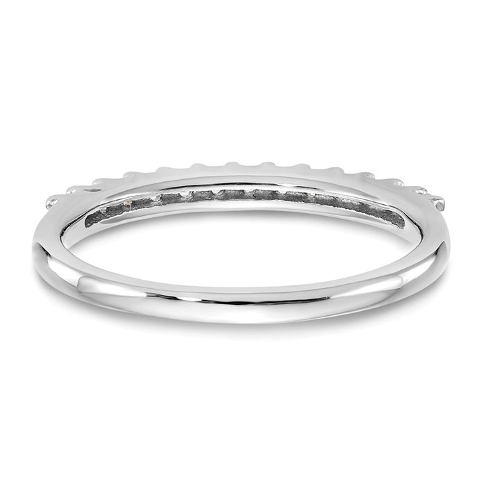 Buy 14K White Gold Wedding Band Set - 1/4 Carat Diamonds, Stylish Value!-5