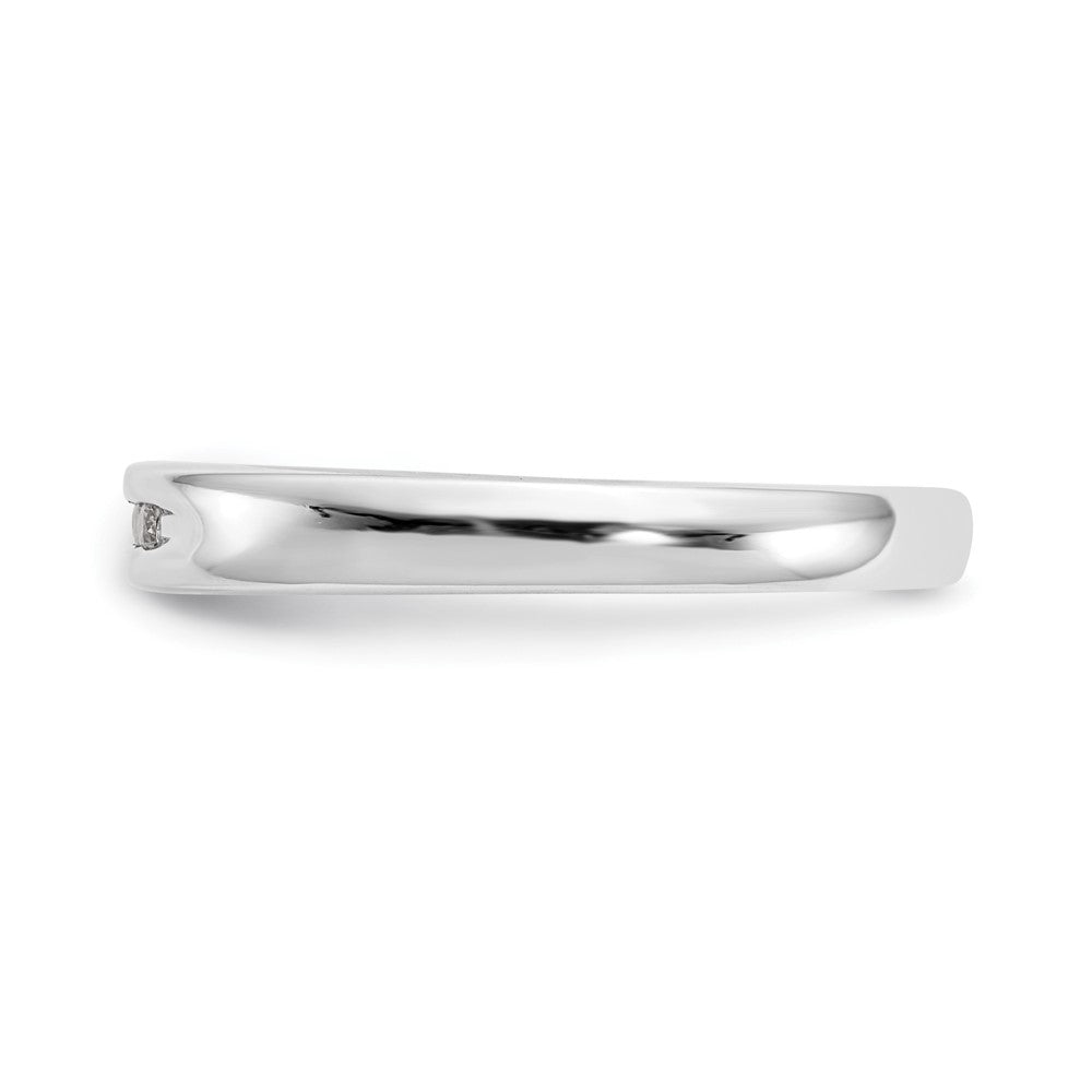 Buy Stylish 14K White Gold 5-Stone Diamond Band with 1/10 Carat Stones