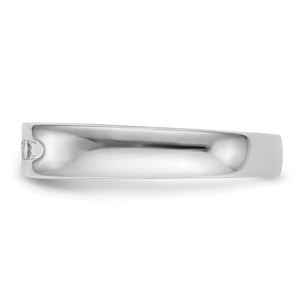 Buy 14K White Gold 5-Stone Channel Set Band with 1/4 Carat Diamonds - Stylish Value