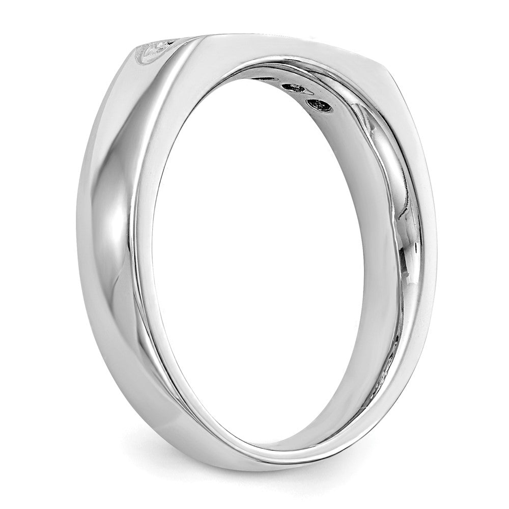 Buy 14K White Gold 5-Stone Channel Set Band with 1/4 Carat Diamonds - Stylish Value
