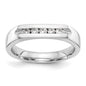 Buy 14K White Gold 5-Stone Channel Set Band with 1/4 Carat Diamonds - Stylish Value-1