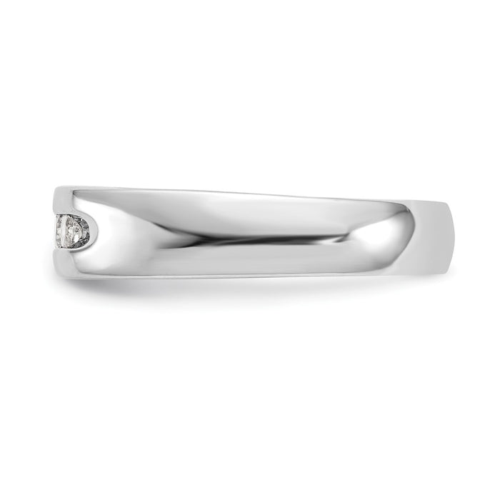 Buy 14K White Gold 5-Stone Diamond Band - 1/3 Carat, Stylish Value-3