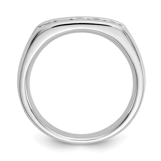 High-Quality 14K White Gold 5-Stone Diamond Band - 3/8 Carat, Stylish Value!