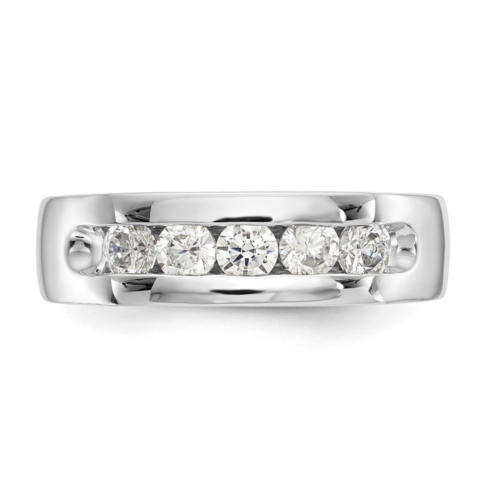 Buy Stylish 14K White Gold 5-Stone Diamond Band - 5/8 Carat Value Deal!