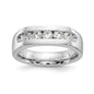 Buy 14K White Gold Open Channel Band for 5 x 3.1mm Stones | Stylish Value!-1