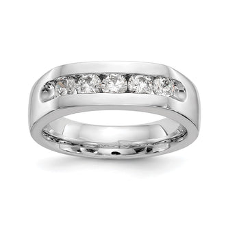 Buy 14K White Gold Open Channel Band for 5 x 3.1mm Stones | Stylish Value!