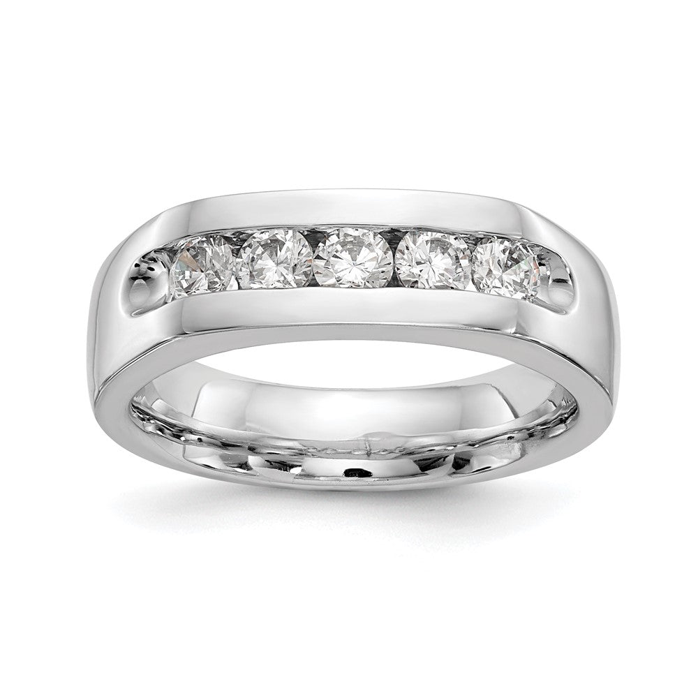 Buy Stylish 14K White Gold 5-Stone Diamond Band - 5/8 Carat Value Deal!