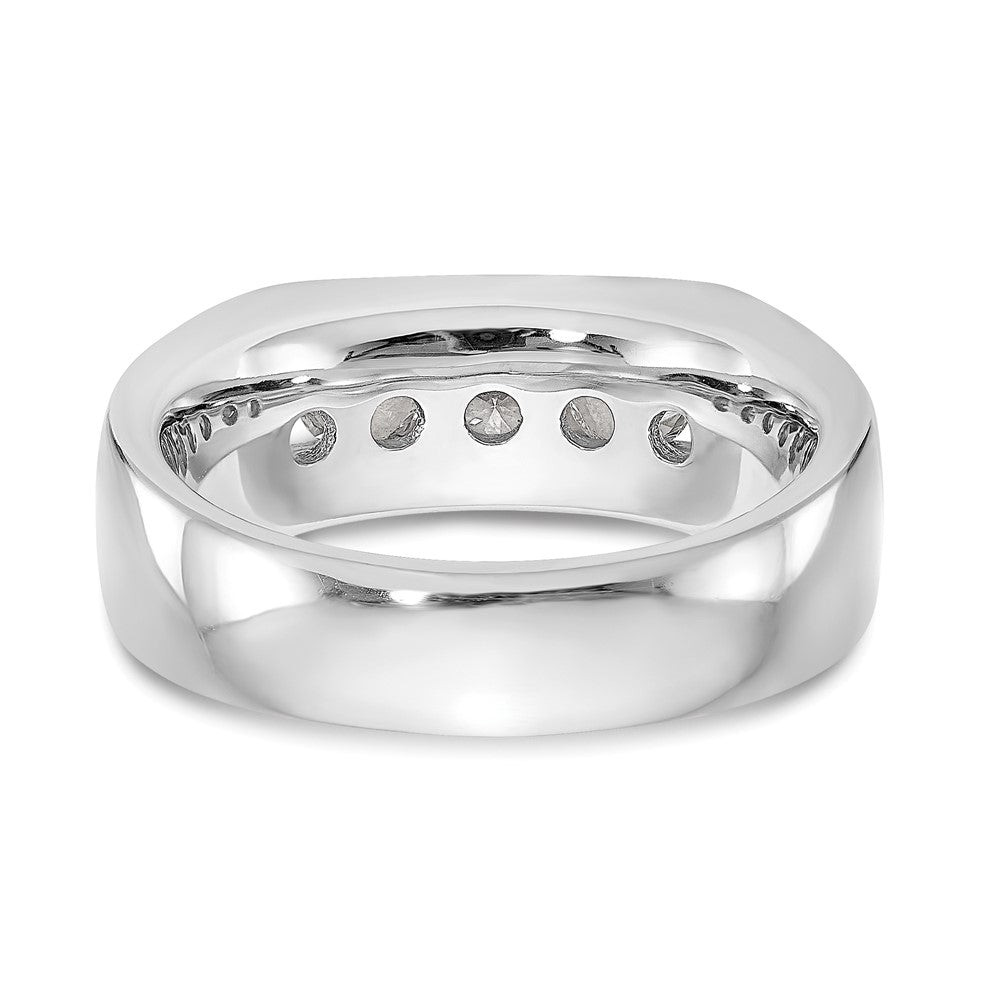 Buy Stylish 14K White Gold 5-Stone Diamond Band - 1 Carat Total Weight