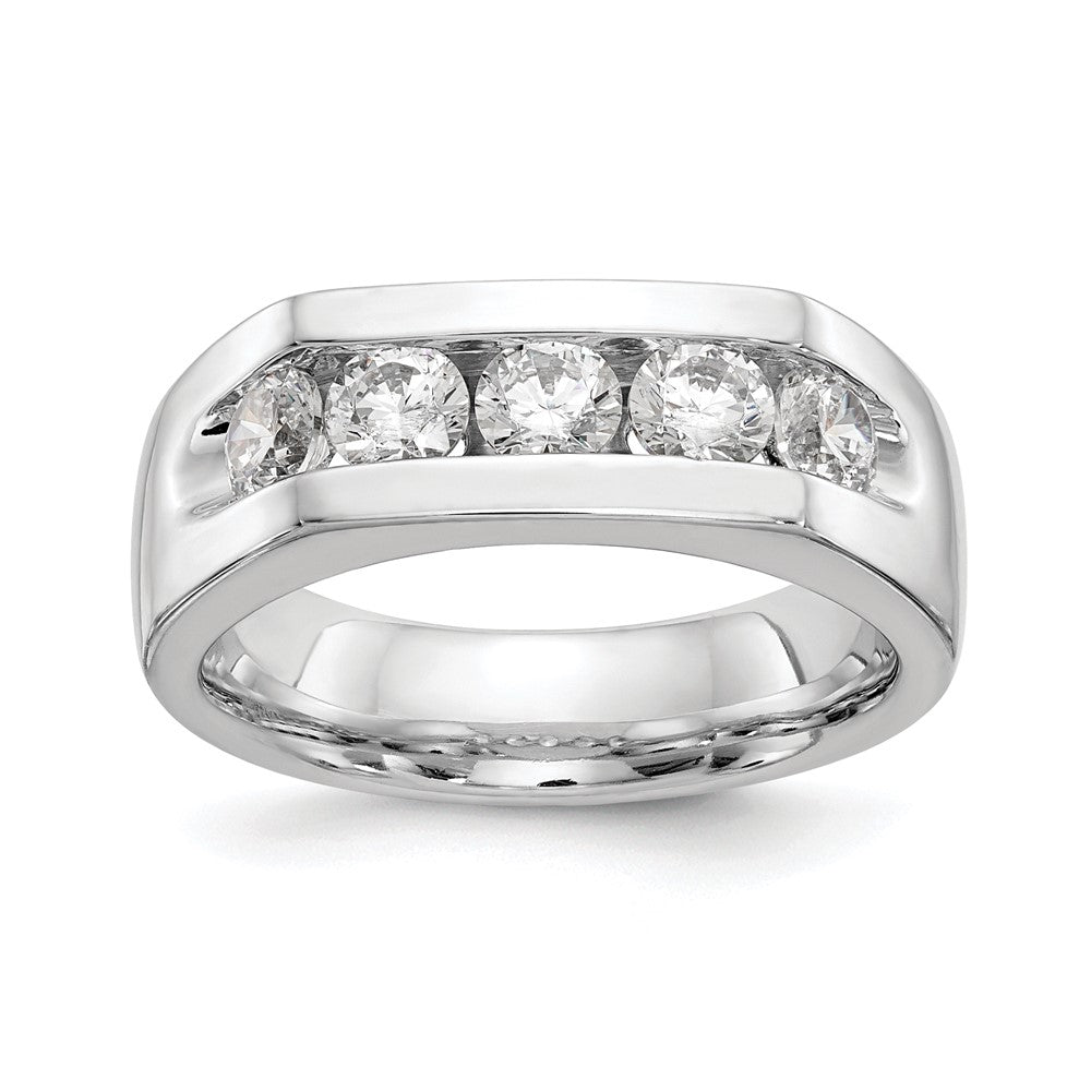 Buy Stylish 14K White Gold 5-Stone Diamond Band - 1 Carat Total Weight