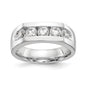 Buy Stylish 14K White Gold 5-Stone Diamond Band - 1 Carat Total Weight-1