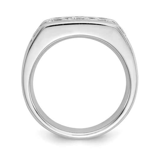 Buy Stylish 14K White Gold 5-Stone Band with 1.25 Carat Diamonds