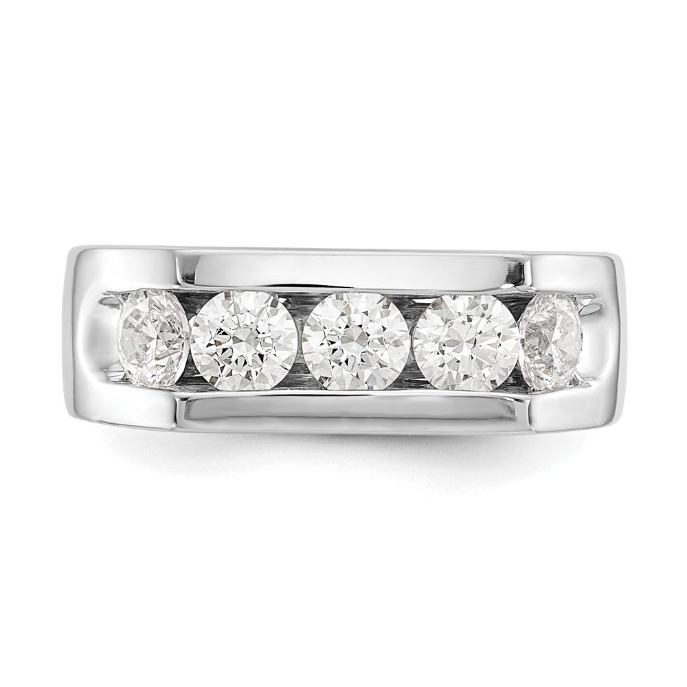 Buy Stylish 14K White Gold 5-Stone Band with 1.25 Carat Diamonds