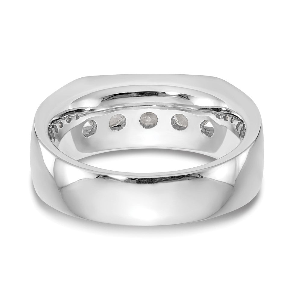 Buy Stylish 14K White Gold 5-Stone Band with 1.25 Carat Diamonds