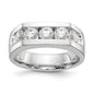 Buy Exclusive 14K White Gold Open Channel Band for 5 x 4.00mm Stones-1