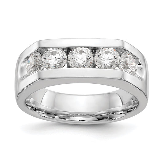 Buy Stylish 14K White Gold 5-Stone Band with 1.25 Carat Diamonds