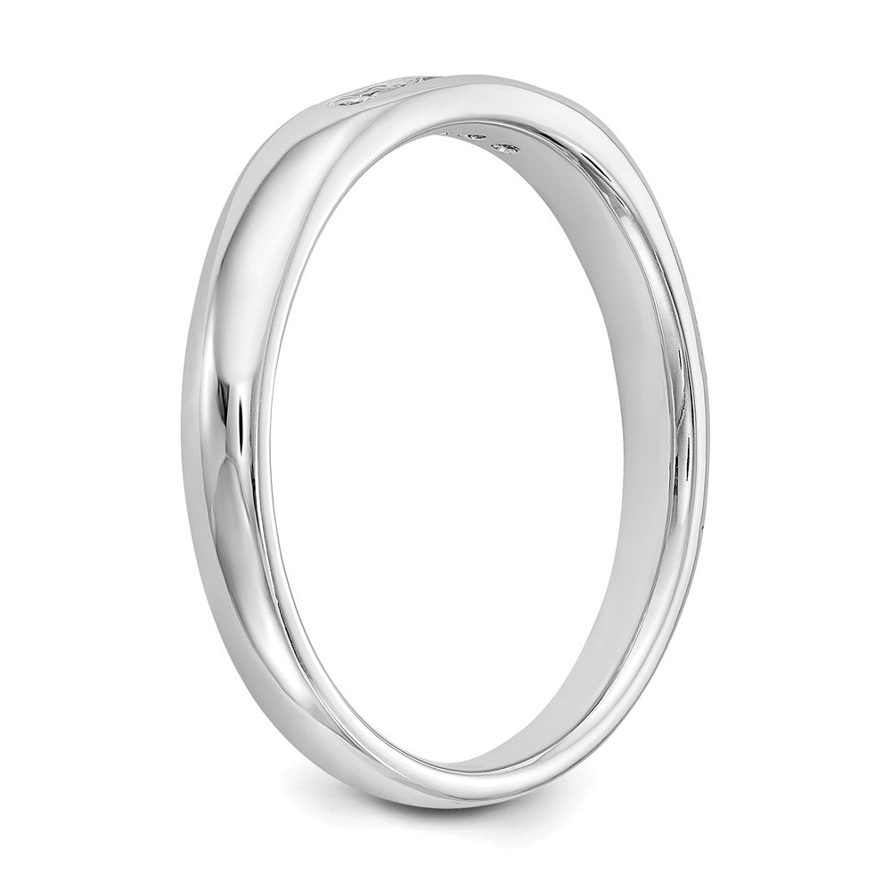 Buy Stylish 14K White Gold 5-Stone Diamond Band - 1/10 Carat Total Weight