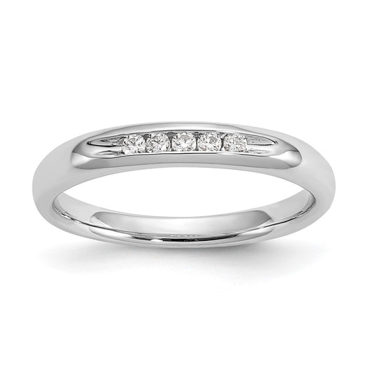Buy Exclusive 14K White Gold 5-Stone Band Mounting for 5 Round Stones (1.6mm)