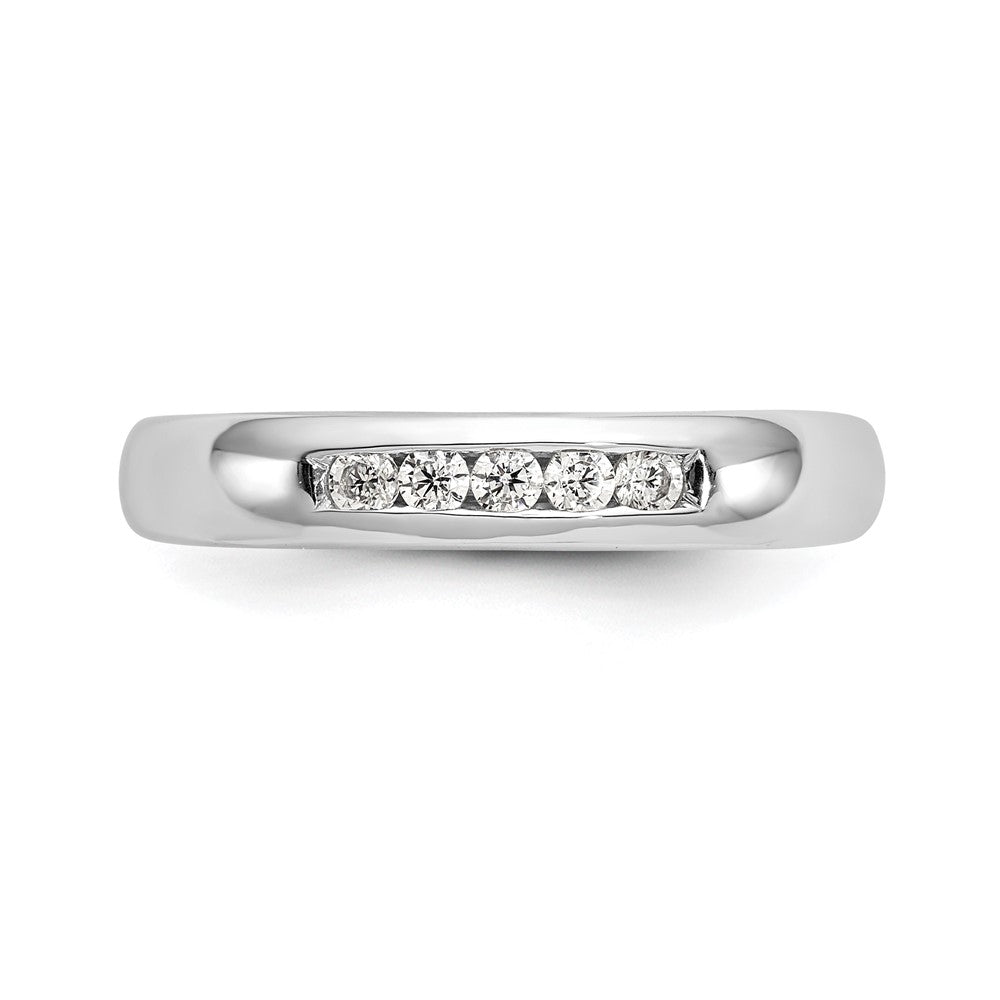Buy Exclusive 14K White Gold Diamond Band - 1/6 Carat, Stylish 5-Stone Design