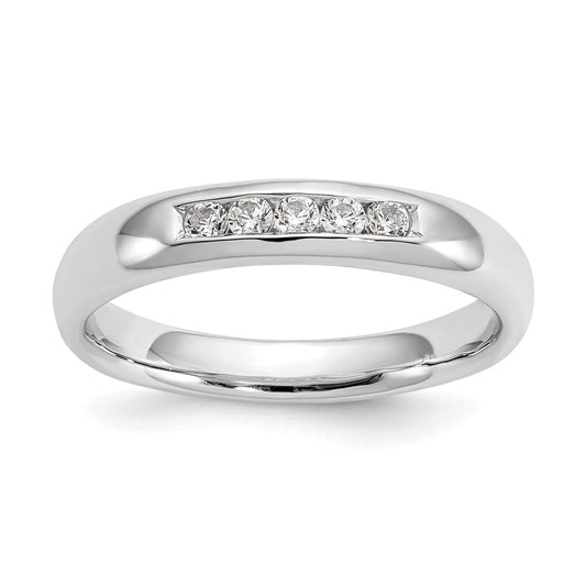 Buy Exclusive 14K White Gold Diamond Band - 1/6 Carat, Stylish 5-Stone Design