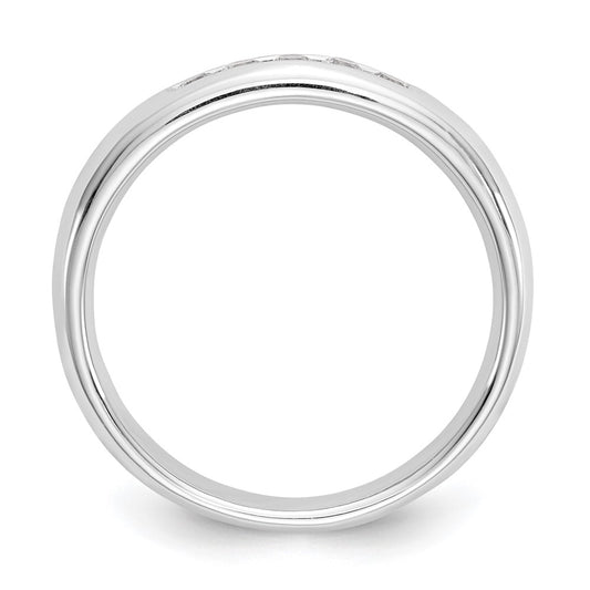 Exclusive 14K White Gold 5-Stone Diamond Band - 1/5 Carat, Stylish Value